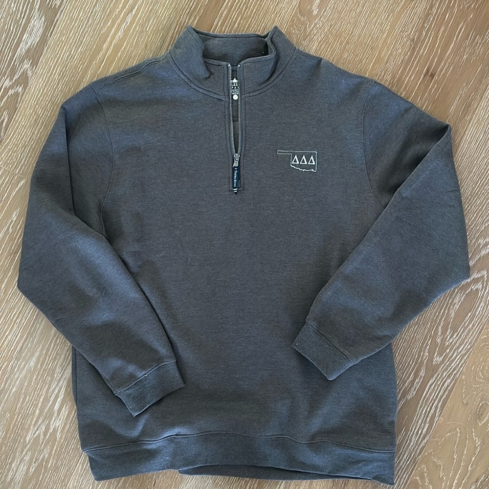 OU Tri Delt Half Zip Sweatshirt w/ Pockets